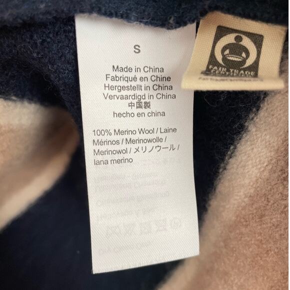 Madewell 100% Merino Wool Striped Ballard Sweater Coat NWT Size Small - Picture 6 of 6